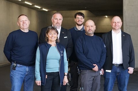 Roland Rügge, Eliane Weishaupt, Siegfried Dubacher, Mauro Stingelin, René Daniel und Adrian Spiak.