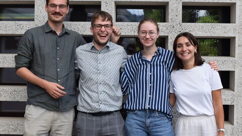Léonard Euler, Gabriel Baal, Dorit Jakobovits et Greta Agliati.