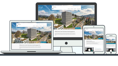Looks good on all devices: the new website of the Federal Administrative Court. | © FAC Looks good on all devices: the new website of the Federal Administrative Court. | © FAC