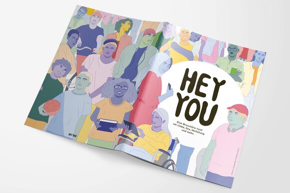 The Federal administrative Court confirms that the Protection Initiative Association cannot have a say in the subsidising of the educational leaflet 'Hey You'. (Picture: Sexual Health Switzerland)