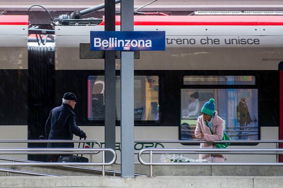The Court confirms that the third track project between Bellinzona and Giubiasco complies with the Transport Sectoral Plan (TSP-RI) adopted by the Federal Council in 2018 (Picture: Keystone)